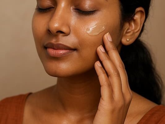 Pure Aloe Vera Gel for Face: Powerful Hydration Boost Close-up Hydrated Cheek with Pure Aloe Vera Gel for Face Absorbing