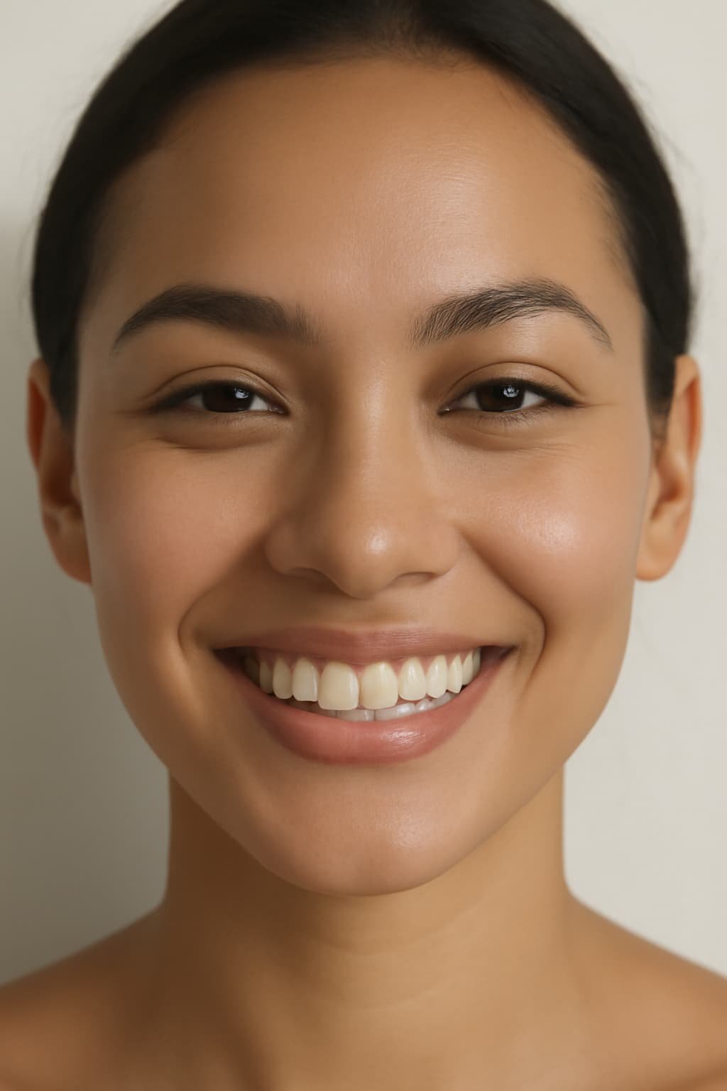 Person with fresh matte skin after the use of Serum for Oily Skin