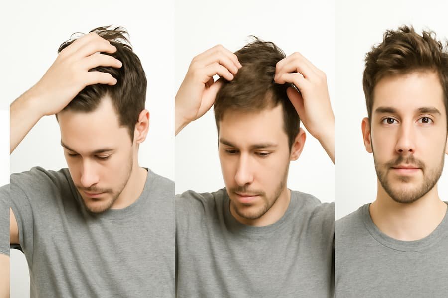 Three-step messy hairstyle tutorial using texturizing hair wax