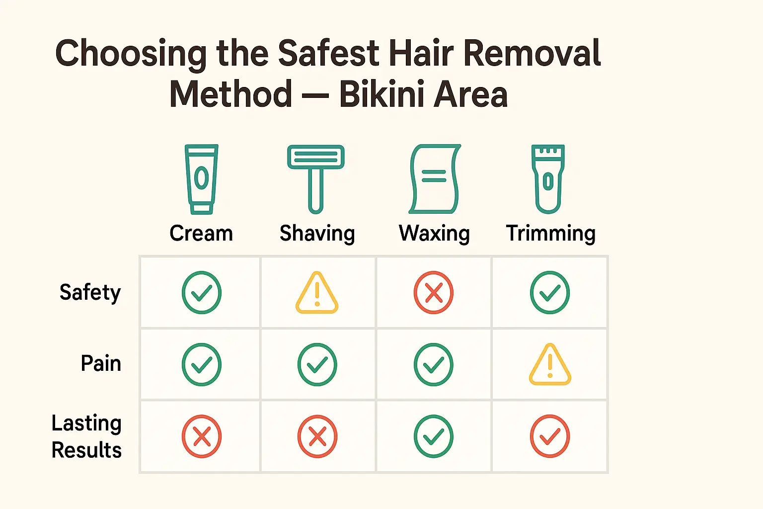How to Use Hair Removal Cream on Private Parts: Comparison with shaving, waxing, and trimming