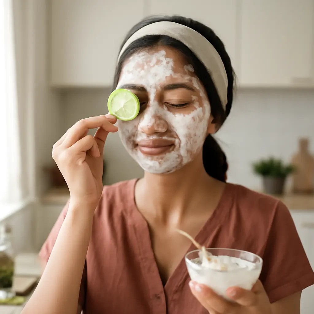 DIY cucumber and yogurt mask for glowing skin