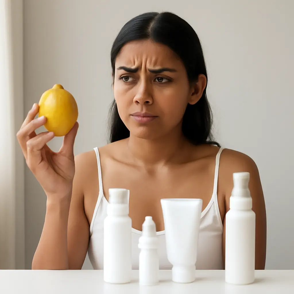 Unsafe DIY skincare like lemon juice can damage skin