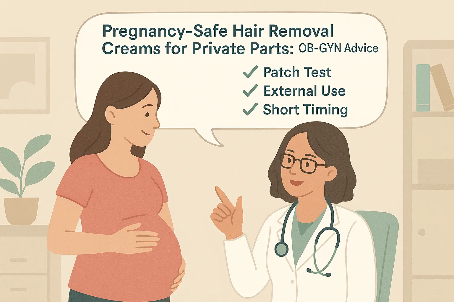 OB-GYN guidance on Pregnancy-Safe Hair Removal Creams for Private Parts