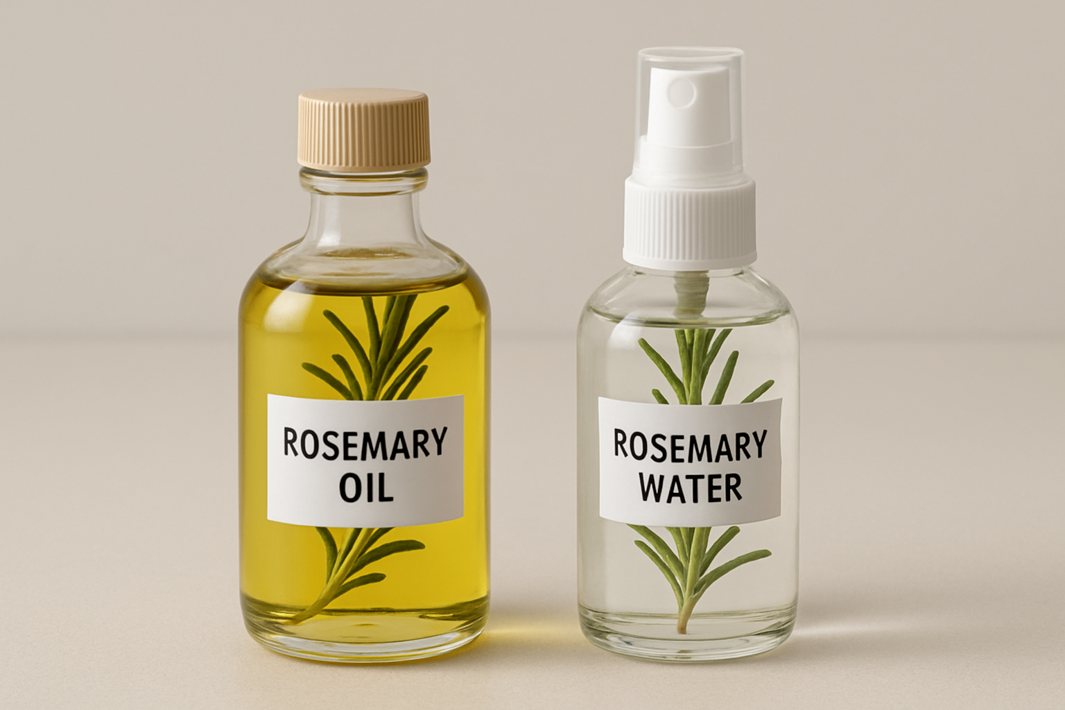 Comparison of Rosemary Water for Hair Growth vs. Rosemary Oil Benefits