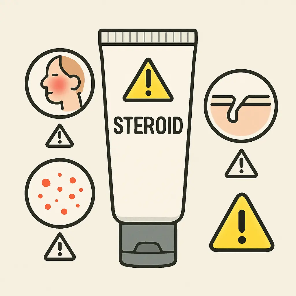 Steroid cream dangers India fairness creams