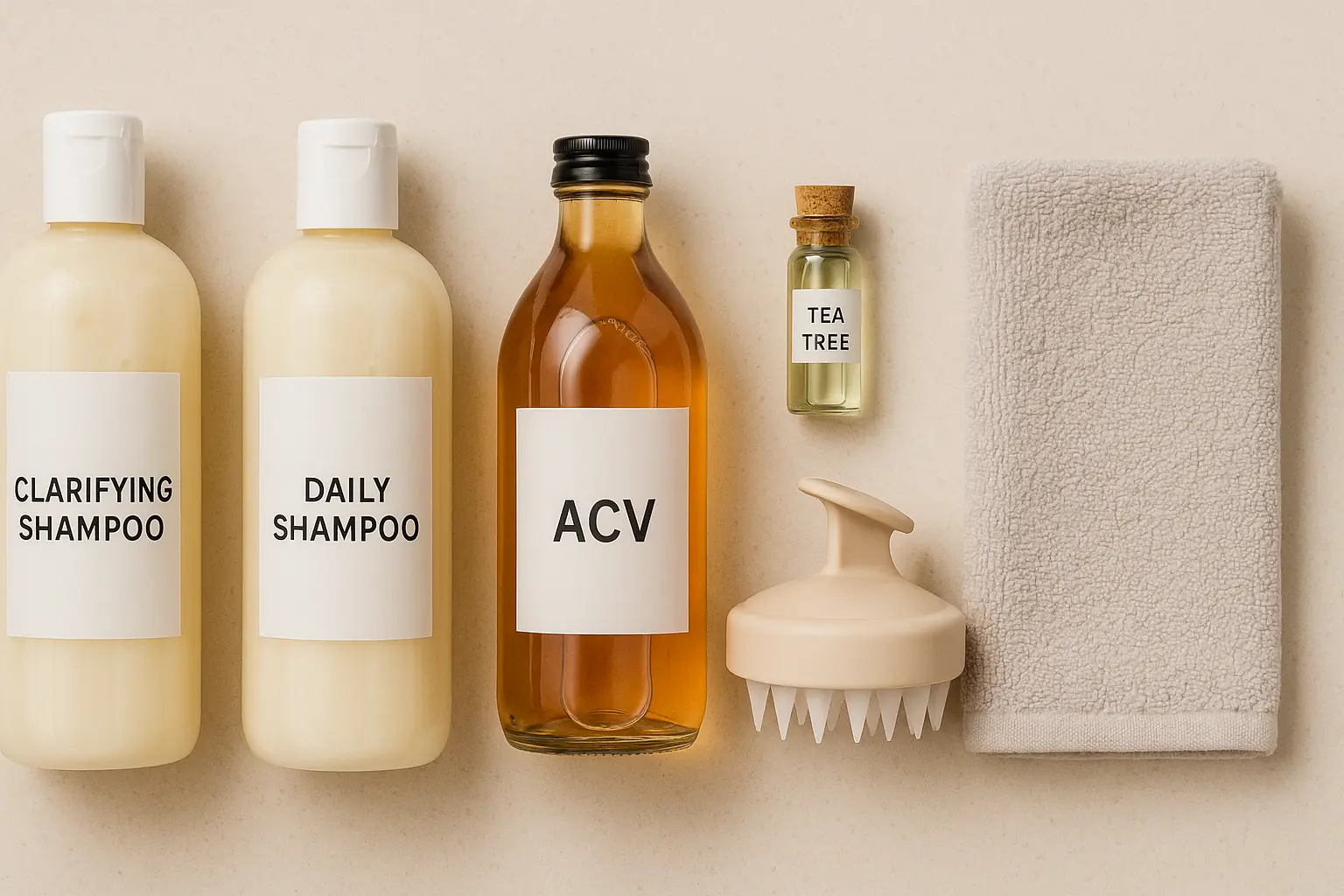 Oily scalp routine with clarifying and daily shampoo rotation in India for Best Shampoo for Oily Scalp in India.
